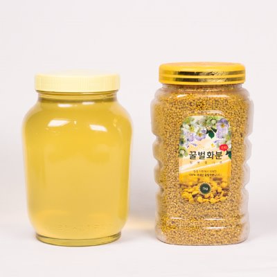 노약자 면연력 증가 꿀벌 화분1kg / 벌꿀2.4kg